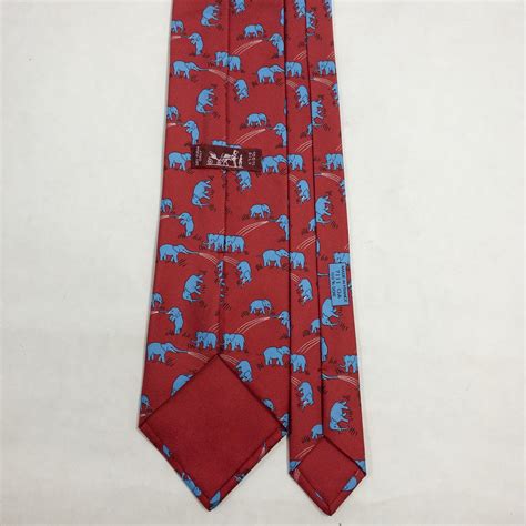 hermes red elephant tie|where to buy Hermes ties.